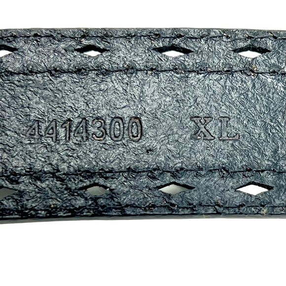 John Deere women's Black Embossed Leather Belt with Rhinestone Buckle sz XL NWOT - Picture 13 of 16